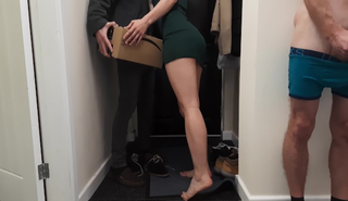 Жена худеет с любовником, а муж дрочит в сторонке