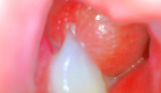 Сексуальная блондинка наполняется огромным кремпаем внутри своей сочной киски