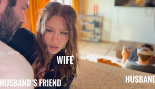 Жена трахается с другом, пока муж играет в VR: жесткое измена в реальном времени