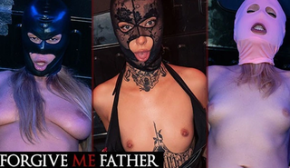 Скрытая камера: горячие маскированные дамы трахаются с незнакомцем в домашнем видео. Прости, папа! СБОРНИК